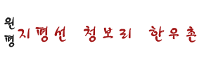 원평지평선청보리한우촌